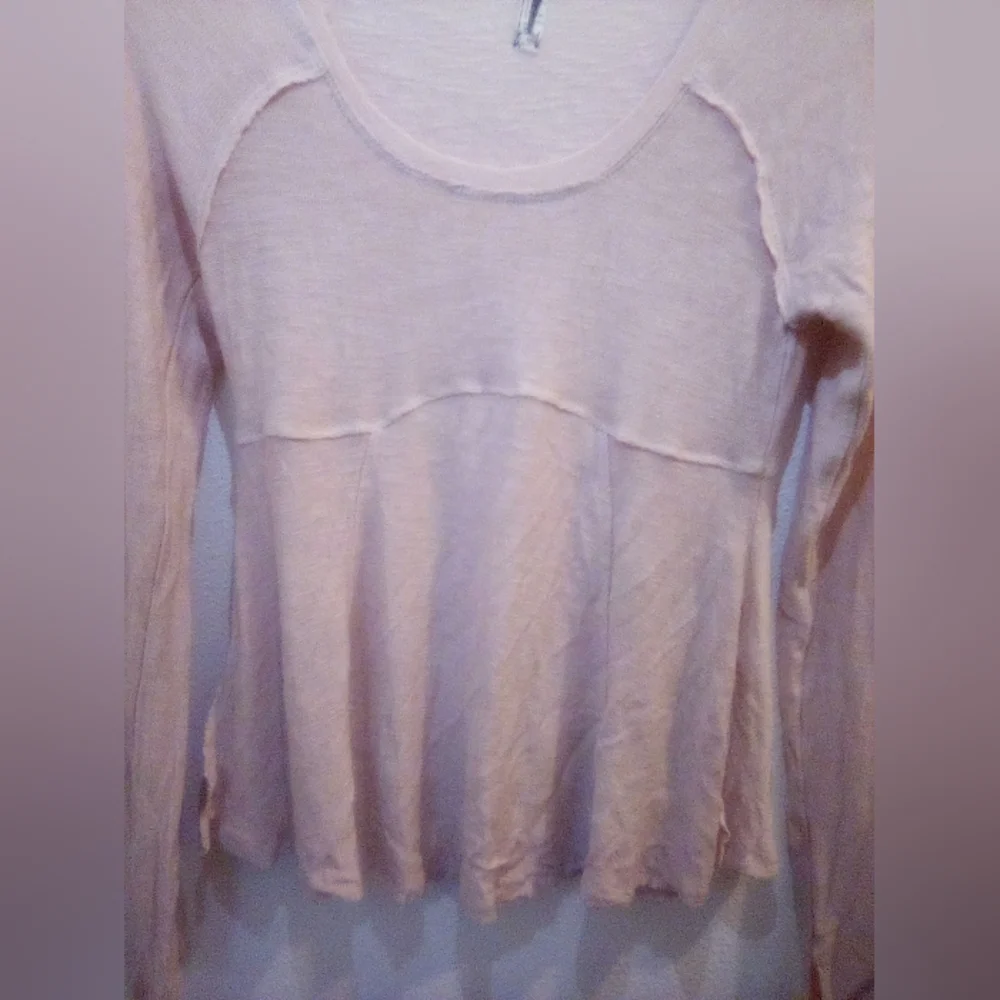 Free People Intimately Super Scoop Long Sleeve Top Size XS Boho Feminine - Picture 6 of 14